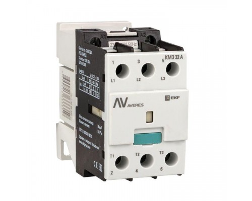 Контактор КМЭ 32А 400В АС AVERES EKF ctr-s-32-00-400-av