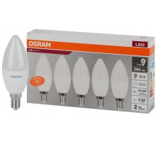 Лампа светодиодная LED Value LVCLB60 7SW/840 свеча матовая E14 230В 2х5 RU (уп.5шт) OSRAM 4058075577954