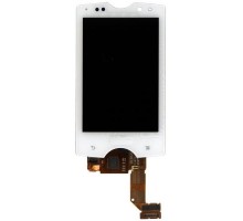 Дисплей (экран) в сборе с тачскрином для Sony Ericsson Xperia mini pro белый