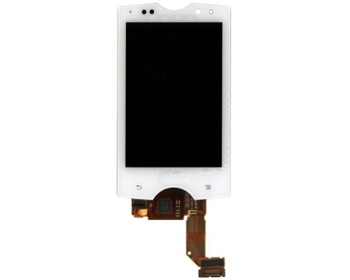 Дисплей (экран) в сборе с тачскрином для Sony Ericsson Xperia mini pro белый