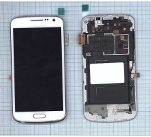 Дисплей (экран) в сборе с тачскрином для Samsung Galaxy Premier GT- I9260 white с рамкой