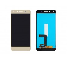 Дисплей (экран) в сборе с тачскрином для Huawei Honor 5A, Y5 II, Y6 II Compact золото (Premium LCD)