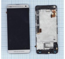 Дисплей (экран) в сборе с тачскрином для HTC One Mini Silver (серебристый)