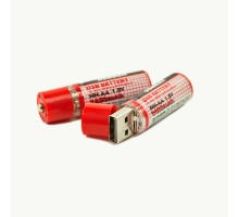 USB Аккумутяторные батарейки LP 1450mAh, AA, комплект 2 шт., блистер