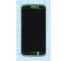 Дисплей (экран) в сборе с тачскрином для Samsung Galaxy S7 Edge SM-G935FD черный с рамкой (Premium LCD)